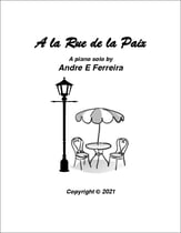 a la Rue de la Paix piano sheet music cover